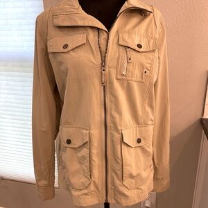 Eddie Bauer Beige or Tan Lightweight Field Jacket Size Medium